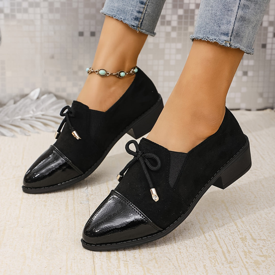 Elegant Solid Color Penny Loafers