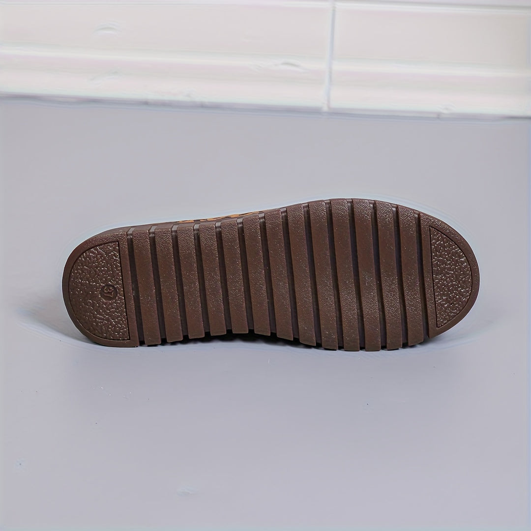 Stylish Leopard Print with Bow Shoes