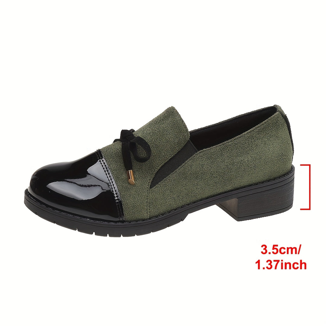Women's Slip-On Loafers with Bow
