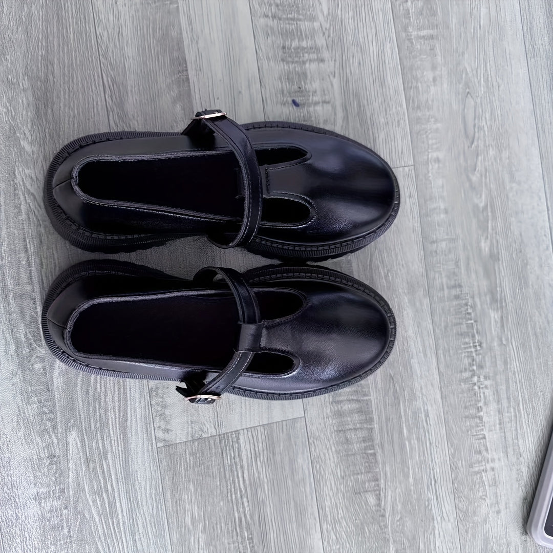 Retro Platform Loafers with Chunky Sole