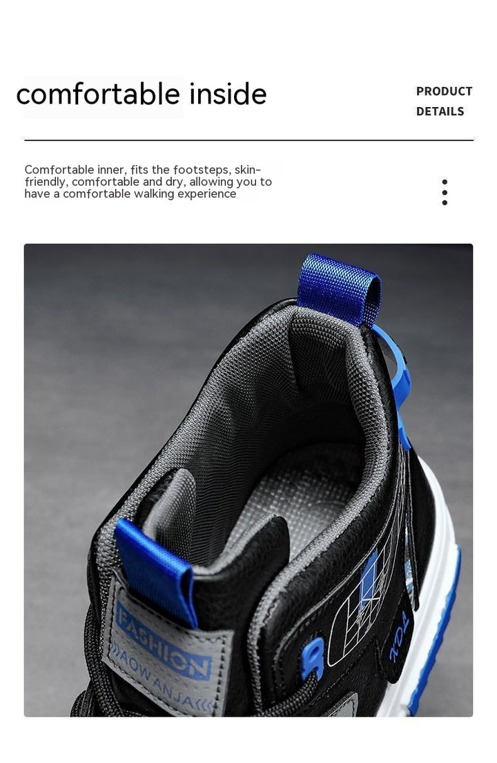 High-top Men's Flat Sneakers