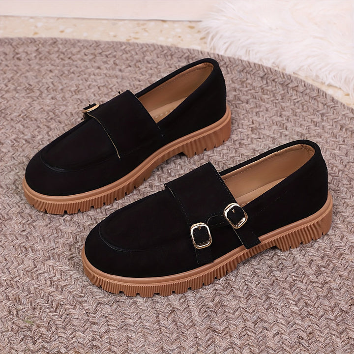 Vintage Double-Buckle Loafers