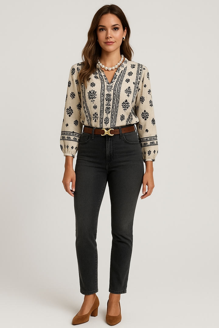 Long Sleeve Boho Top