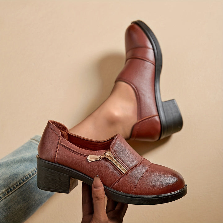 Chunky Platform High-Heel Mules