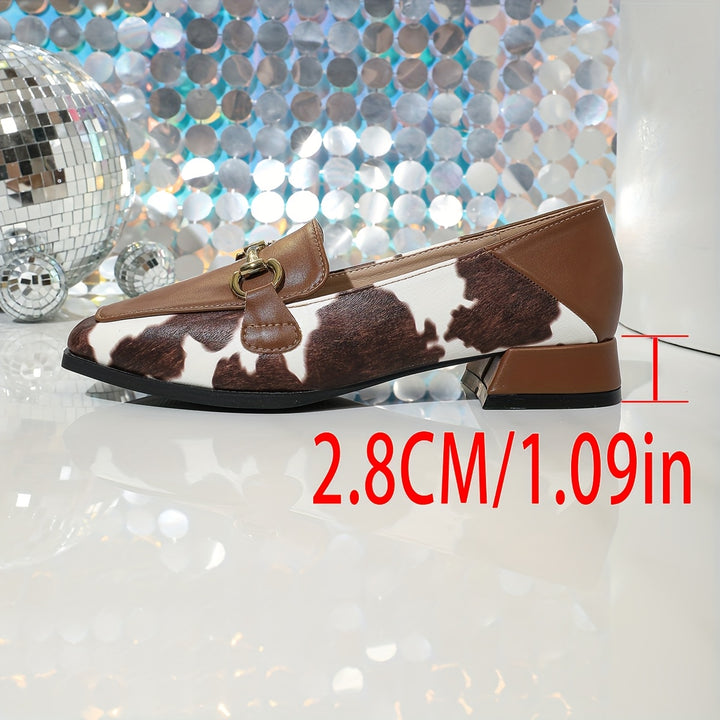 Retro Square Toe Loafers