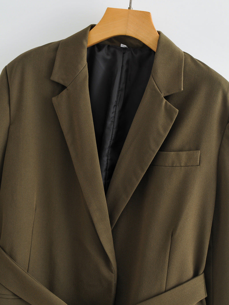 Green Blazer with Belt