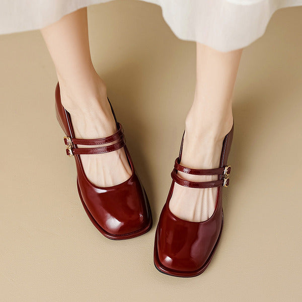 Vintage Chunky Heel Shoes