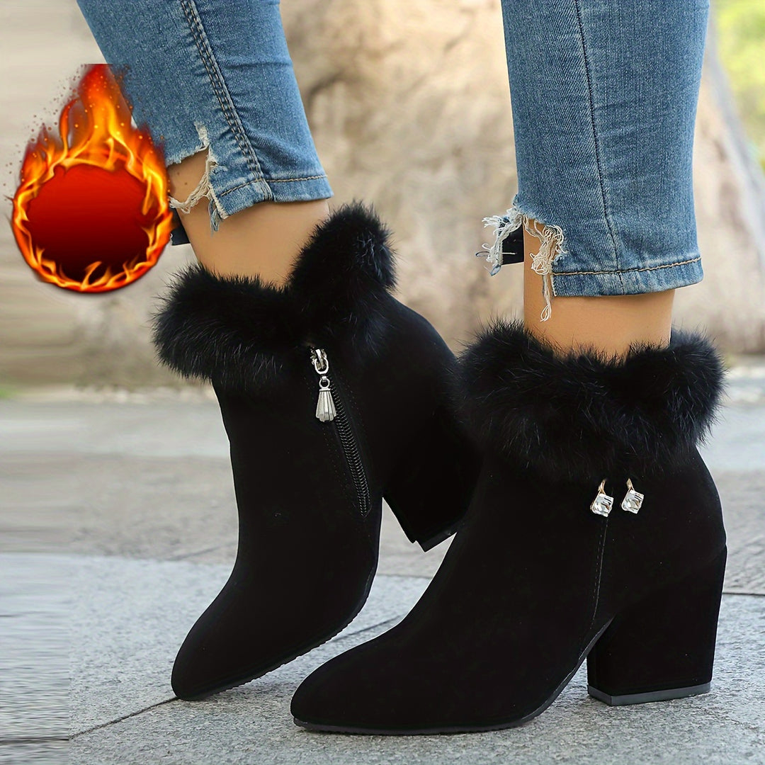 Women's Short Boots with Pointed Toes
