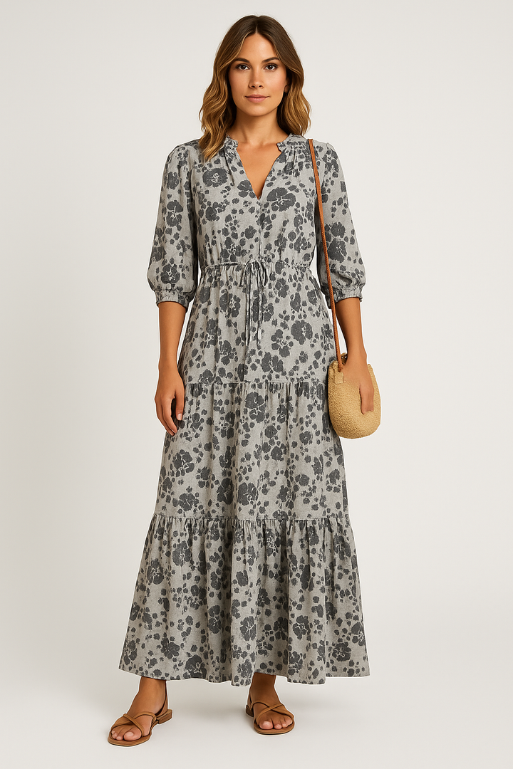 V-neck Maxi Dress