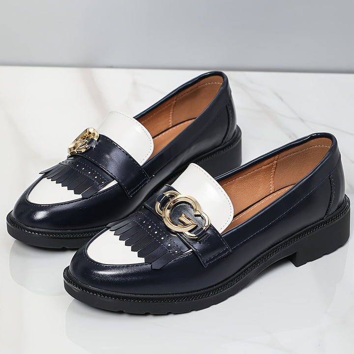 Round Toe Tassel Loafers