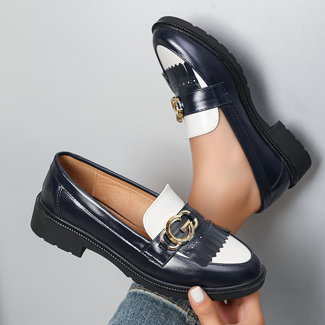 Round Toe Tassel Loafers