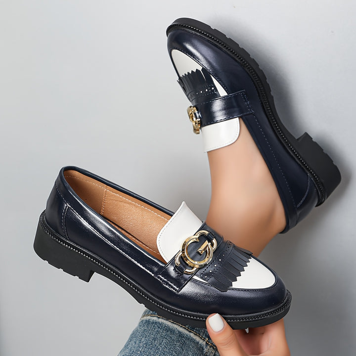 Round Toe Tassel Loafers