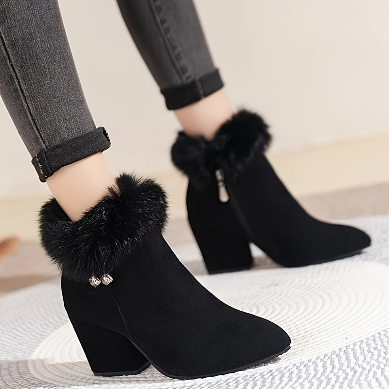Women's Short Boots with Pointed Toes