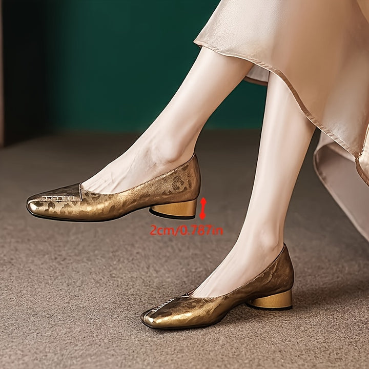 Women's Chunky Low Heels