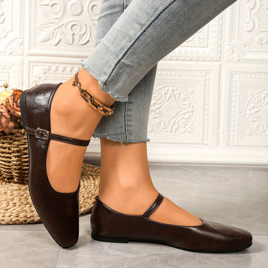 Retro Mary Jane Flats