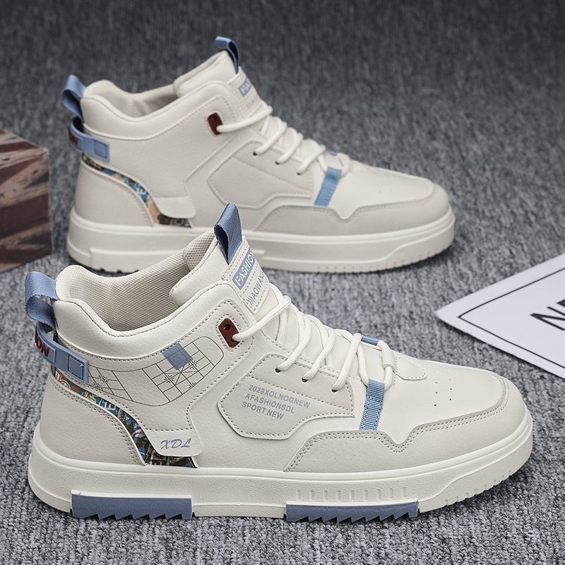 High-top Men's Flat Sneakers
