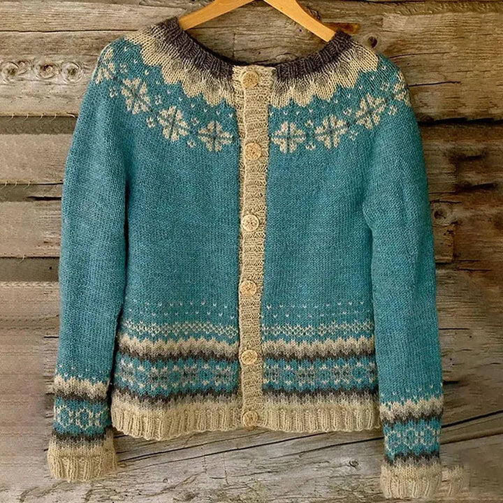 Retro Icelandic Cardigan