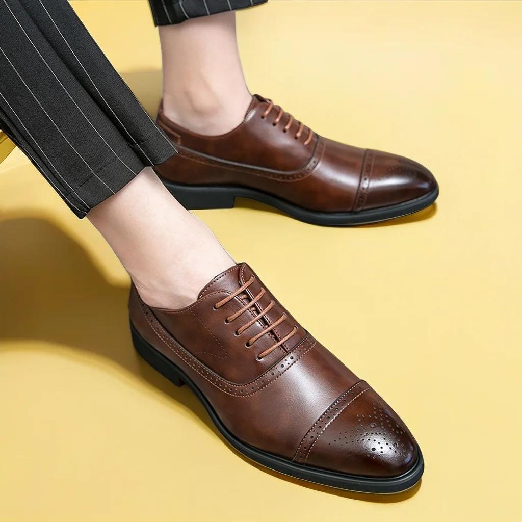 Brogue Style Business Shoes