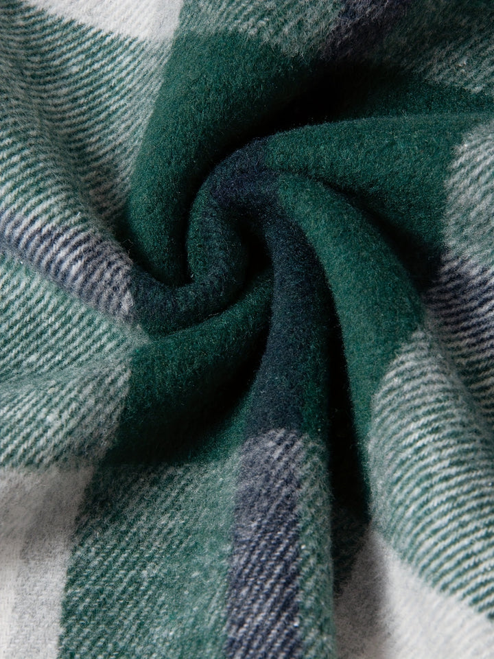 Long Checked Jacket