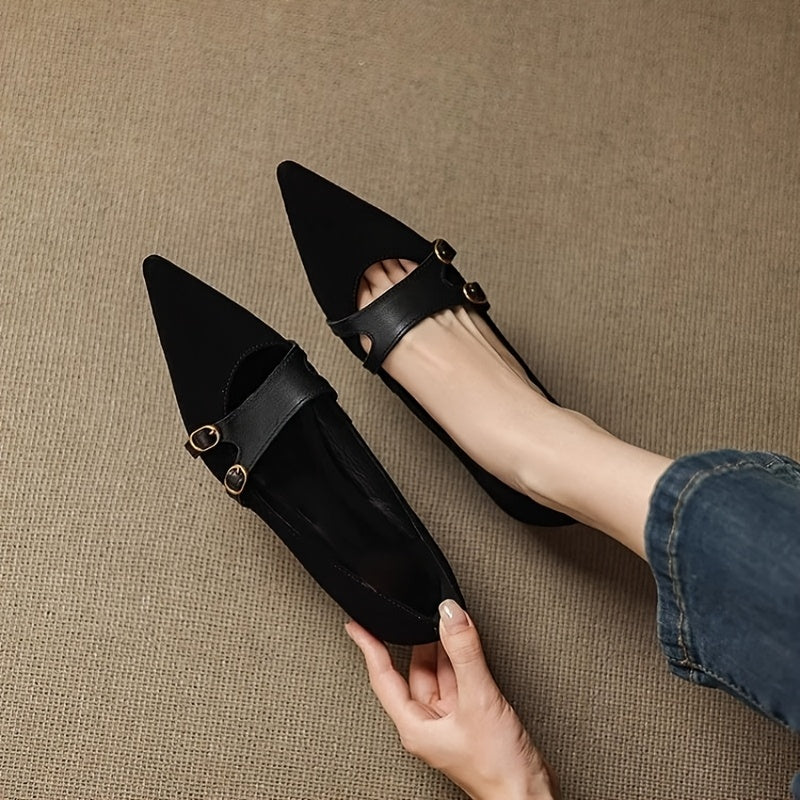 Pointed Toe Mary Jane Flats