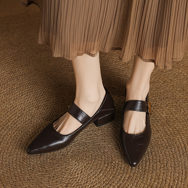 Women's Pointed Toe Retro Loafers