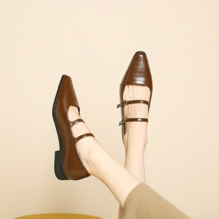 Retro British Square Toe Mary Jane Shoes
