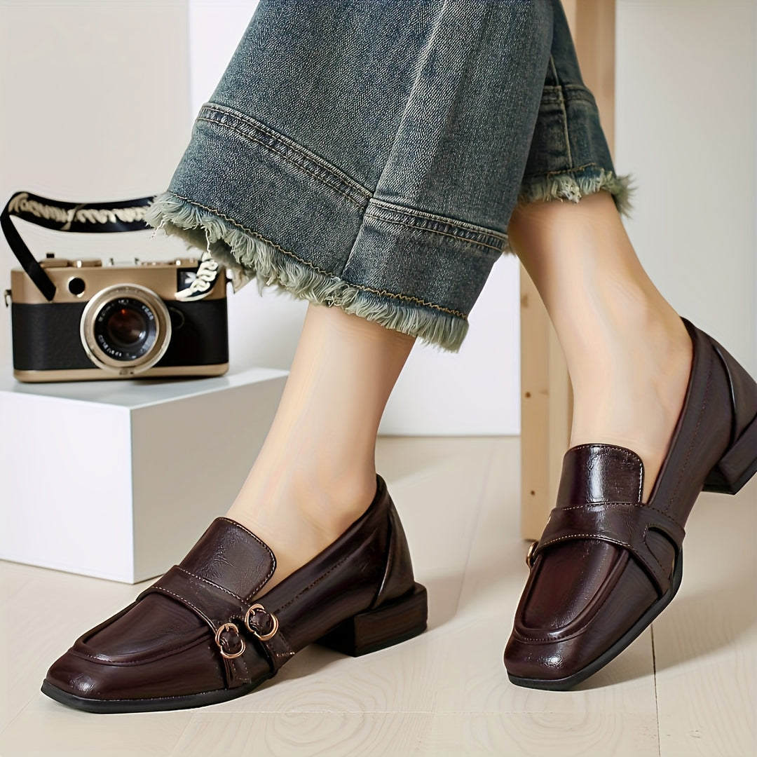 Square Toe Loafers