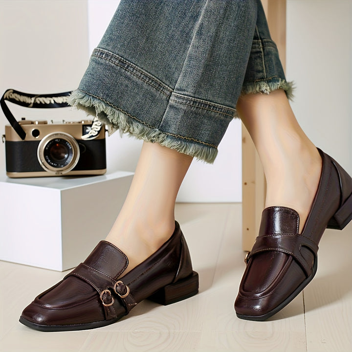Square Toe Loafers