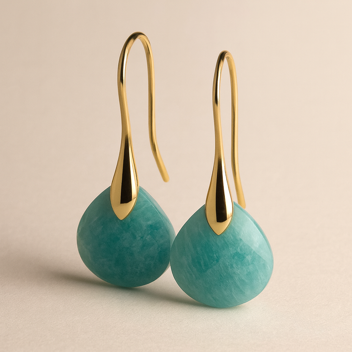 Ocean Gold Drop Earrings