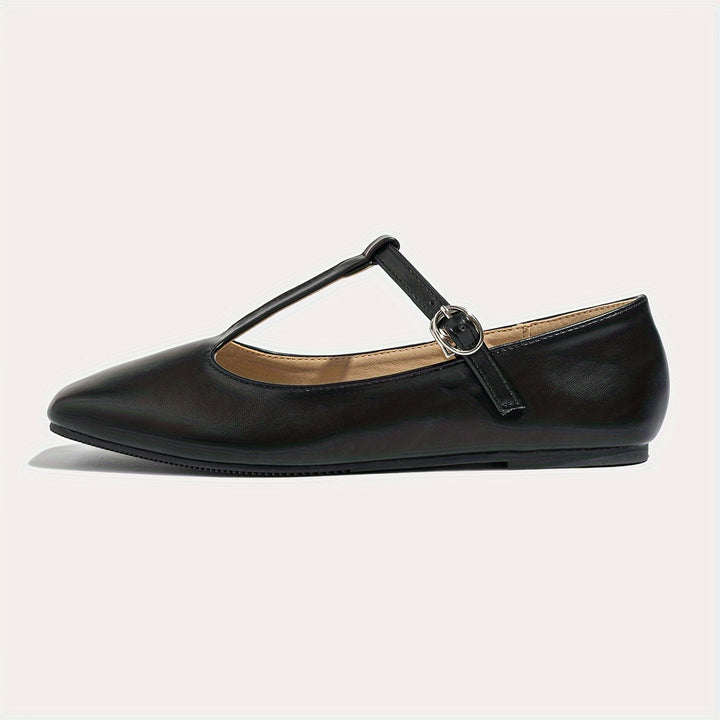 Mary Jane Flats with T-Strap