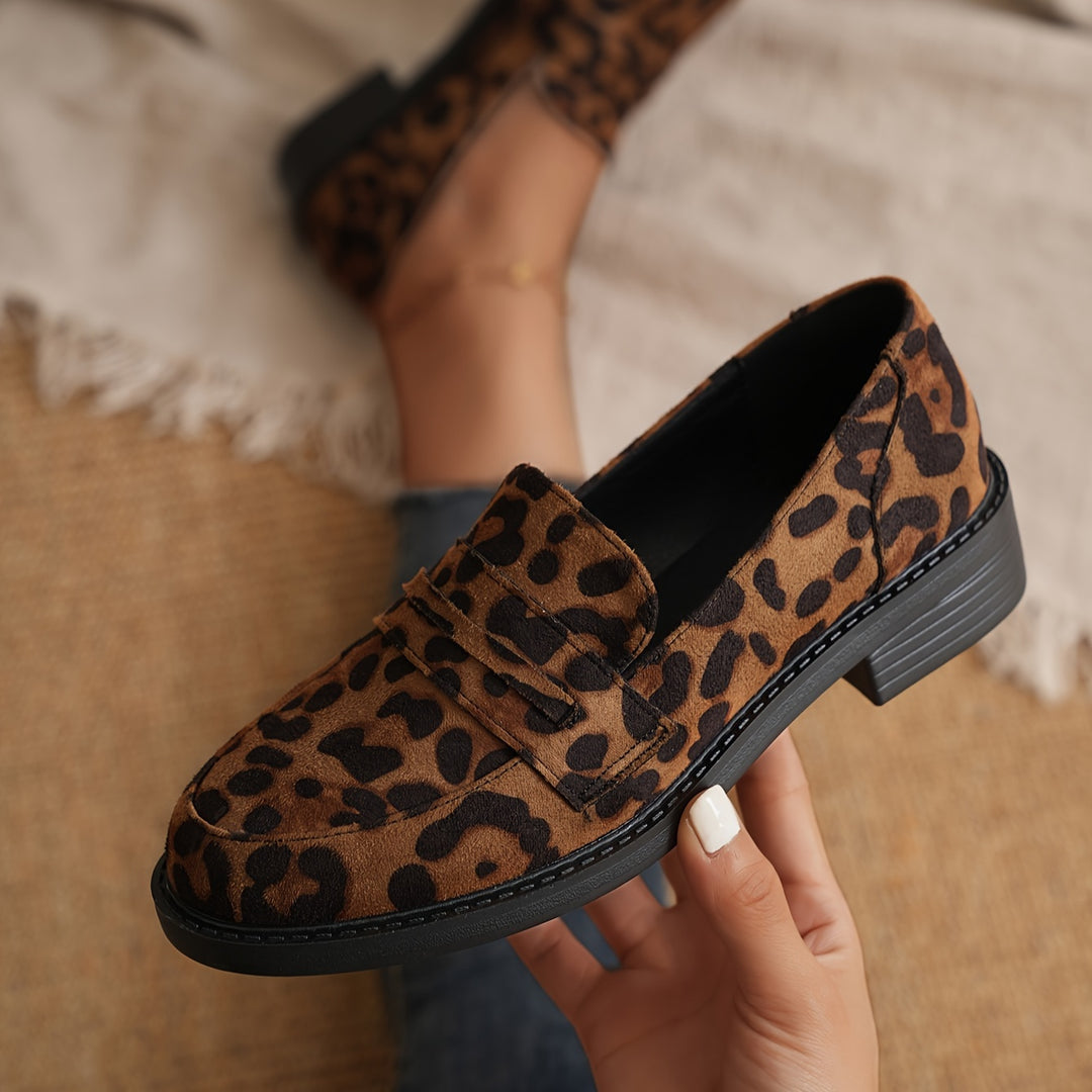 Women's Leopard Print Loafers