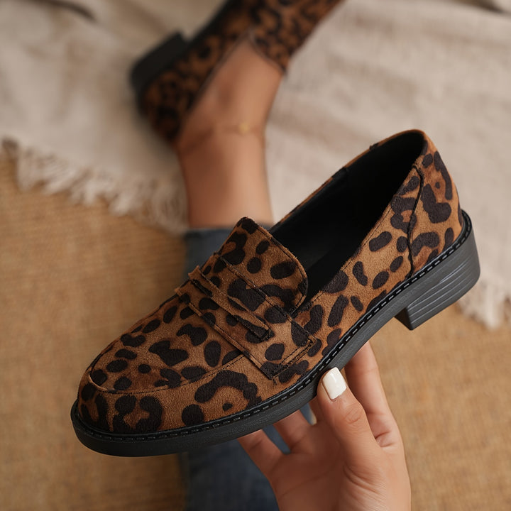 Women's Leopard Print Loafers