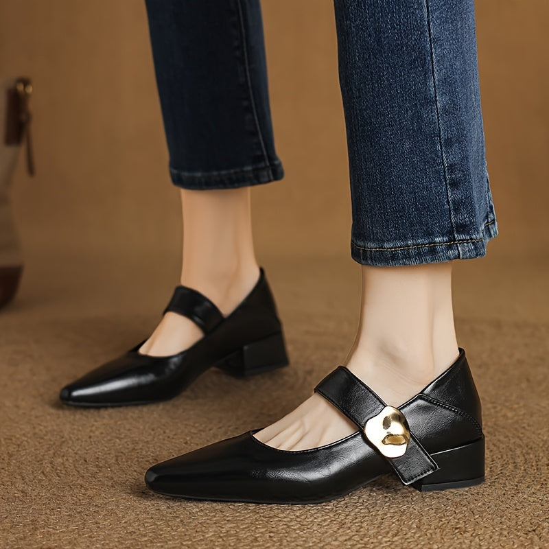 Women's Pointed Toe Retro Loafers
