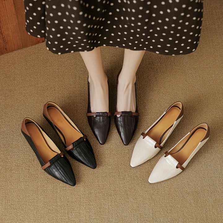 Elegant Pointed Toe Mid Heel Shoes