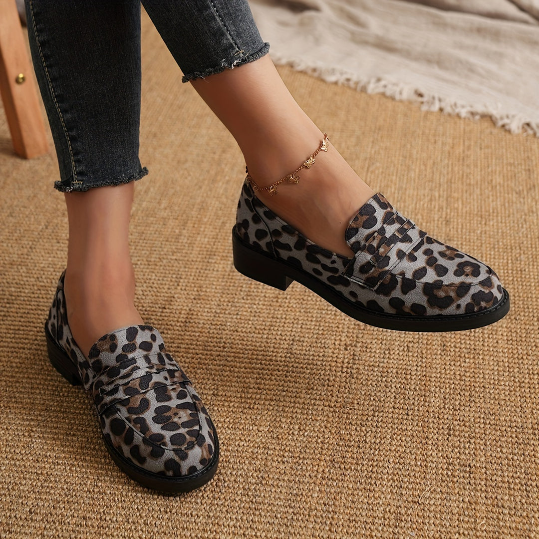Women's Leopard Print Loafers