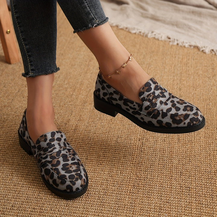Women's Leopard Print Loafers