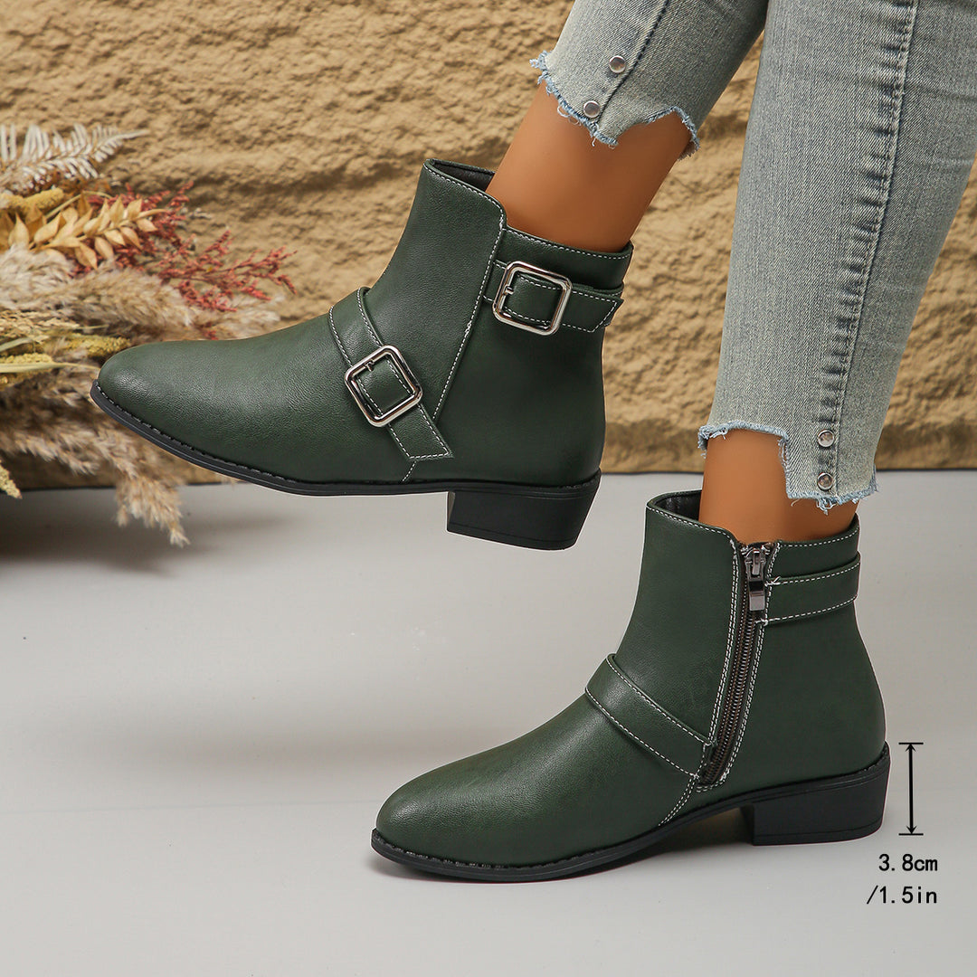 Women's Chunky Heel Ankle Boots