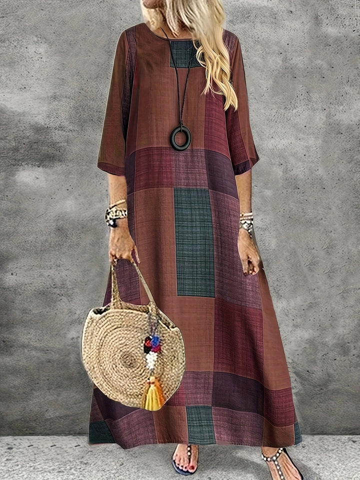 Patchwork Maxi Dress
