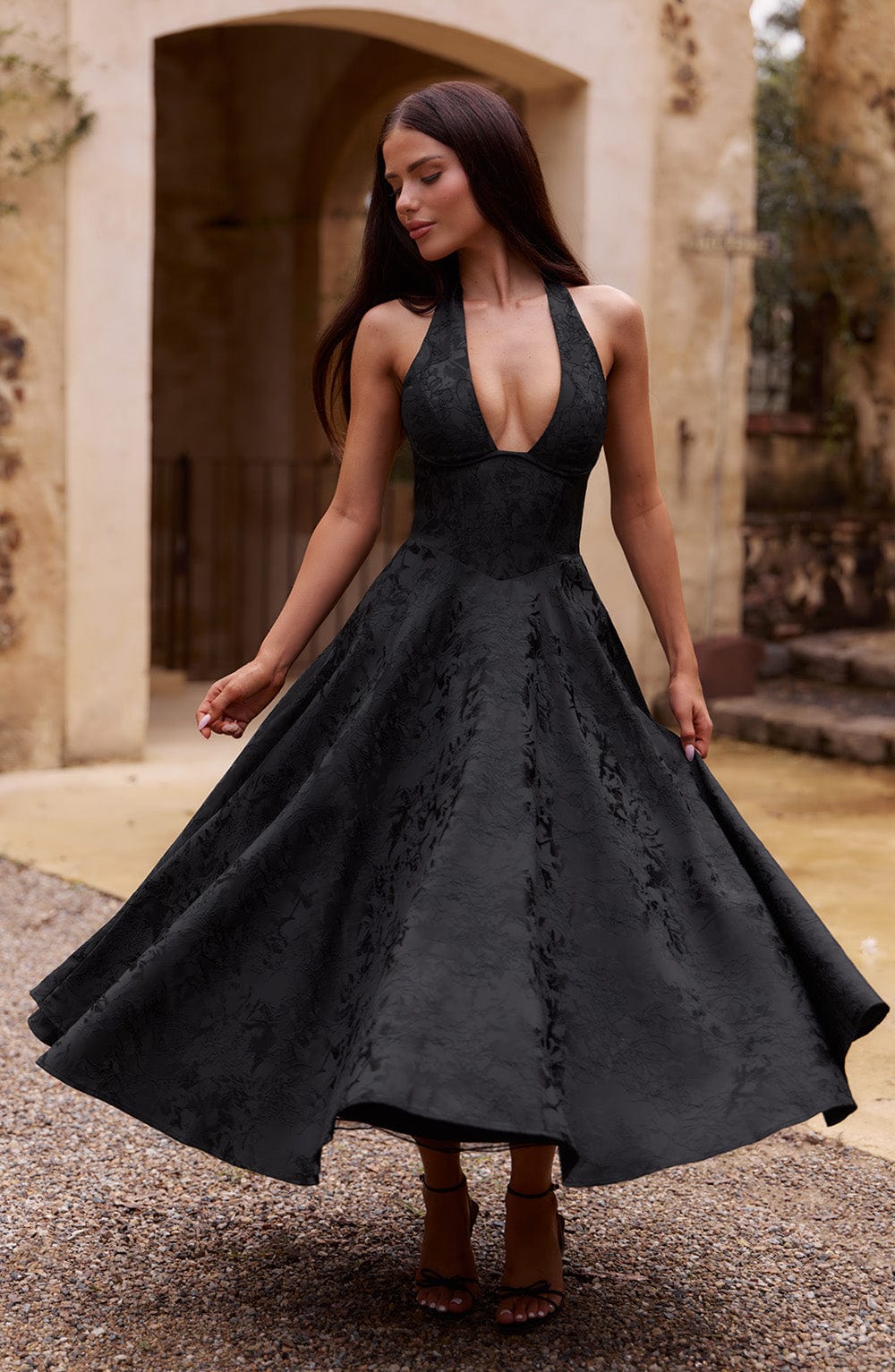 Off Shoulder Maxi Dress