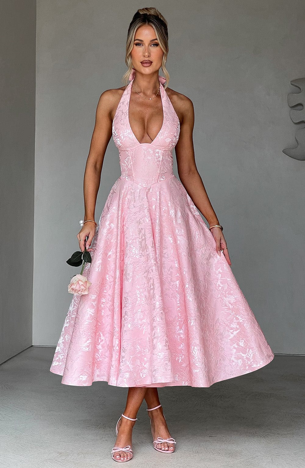 Off Shoulder Maxi Dress