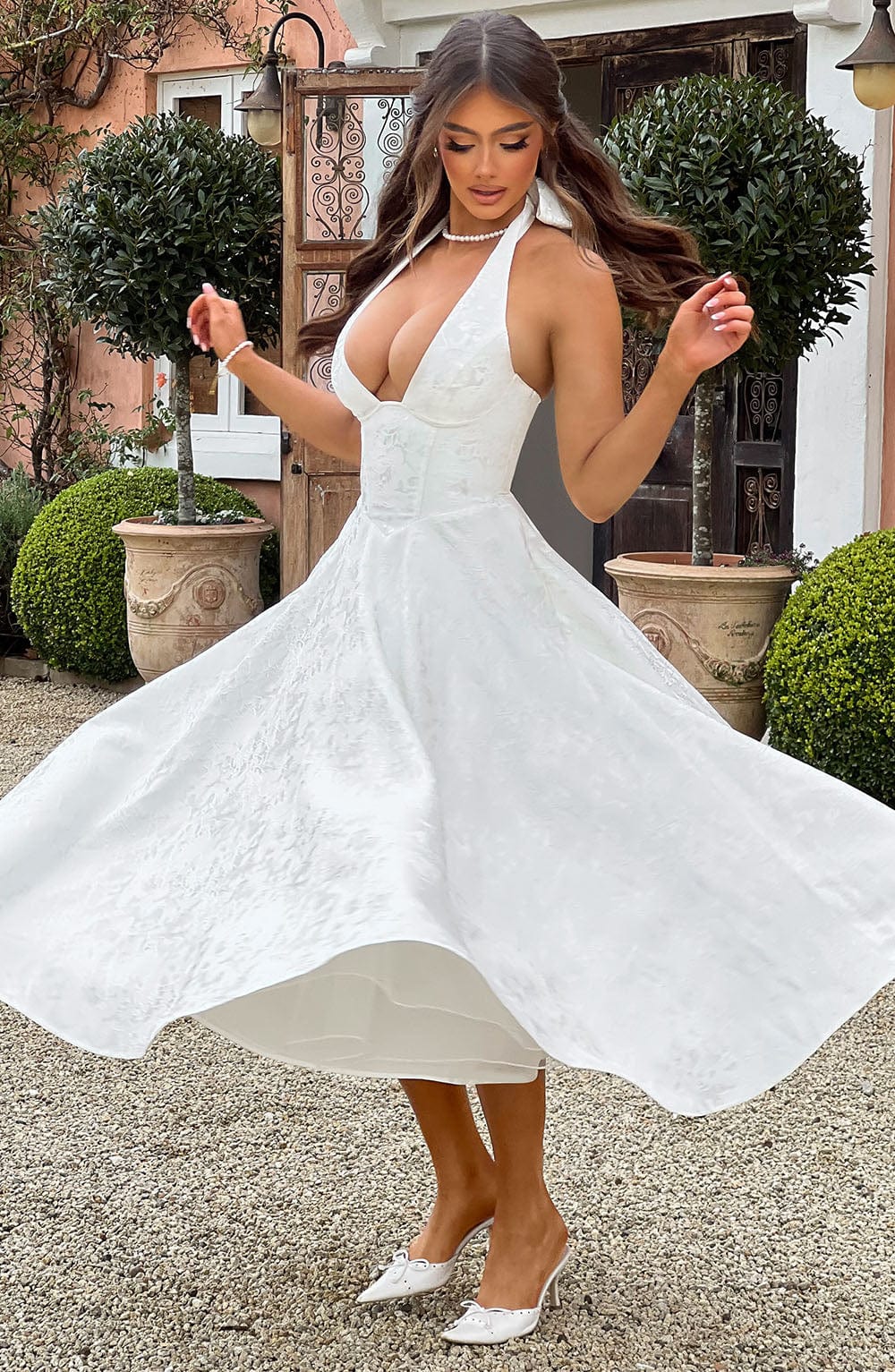 Off Shoulder Maxi Dress