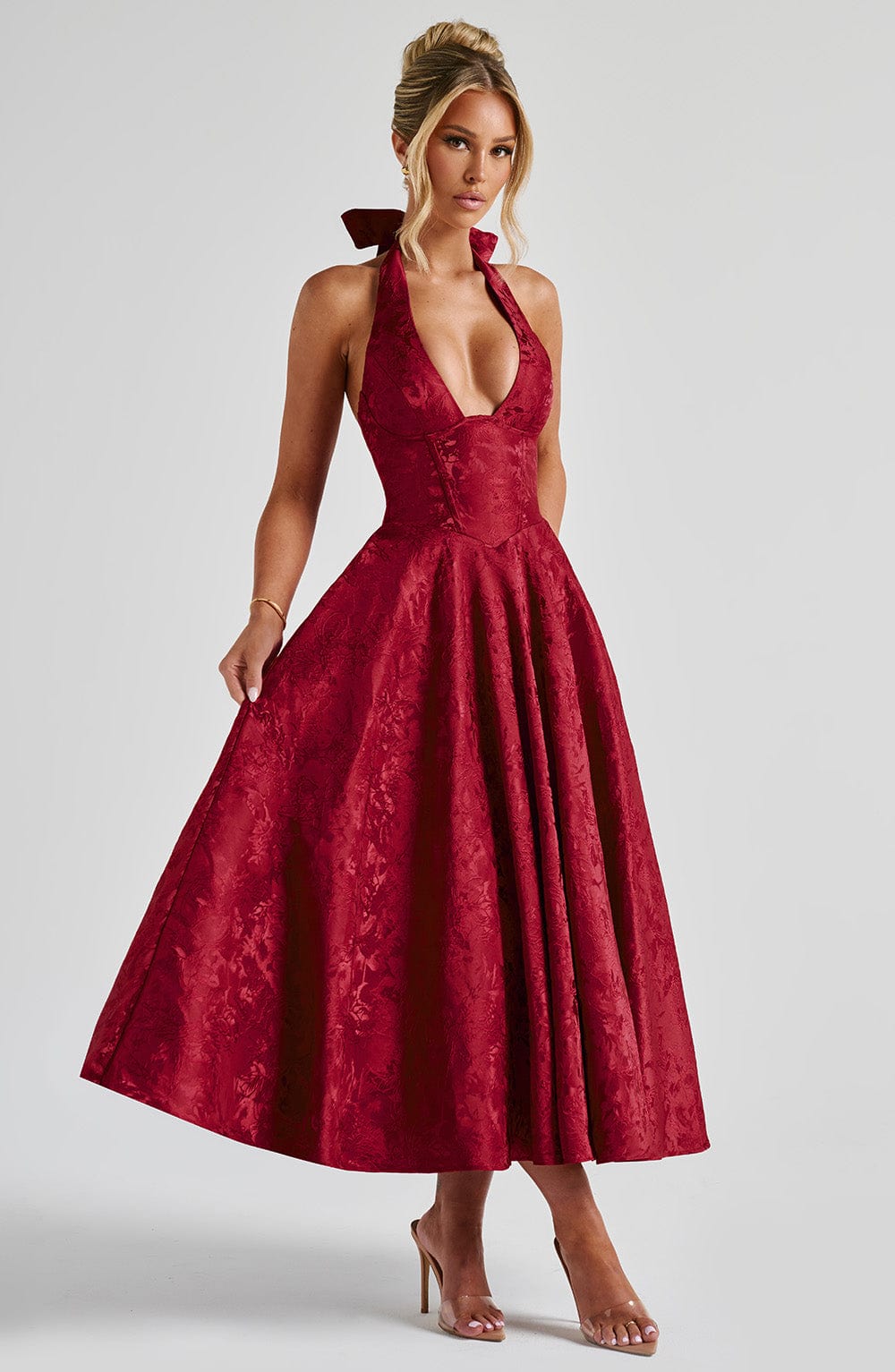 Off Shoulder Maxi Dress