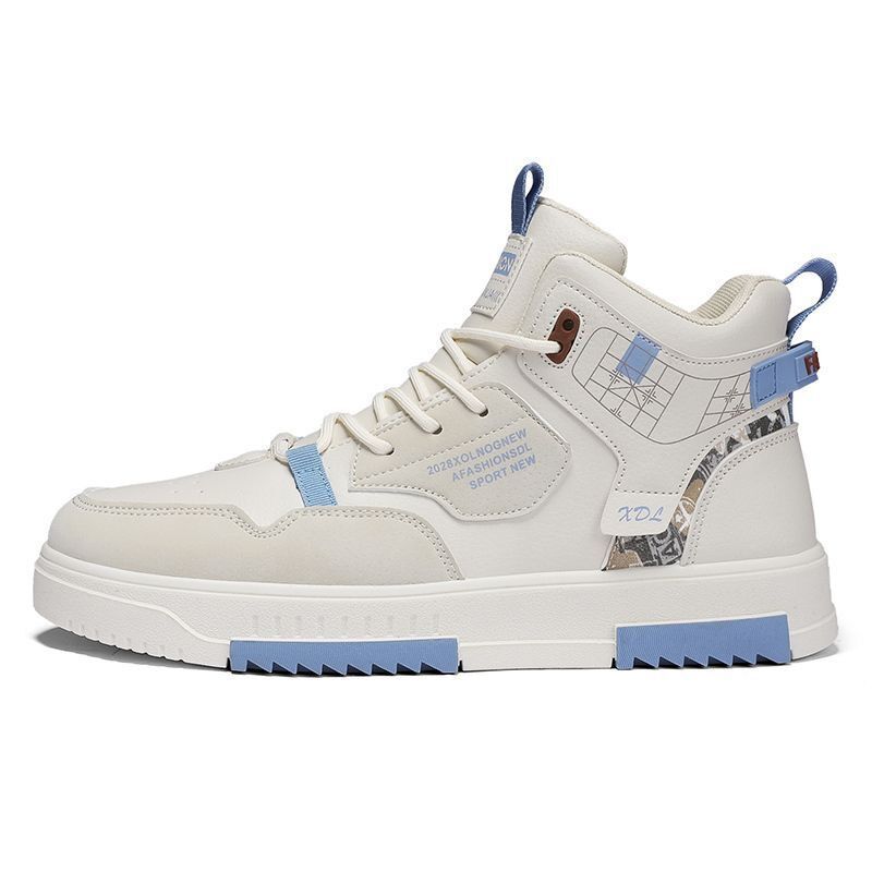 High-top Men's Flat Sneakers