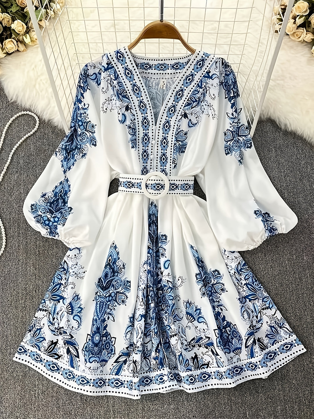 Blue Floral Dress