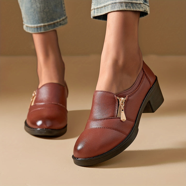 Chunky Platform High-Heel Mules