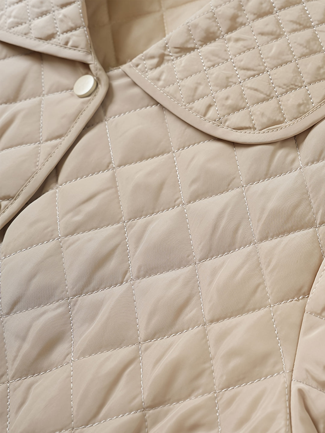 Diamond-Shaped Long Thin Coat for Women