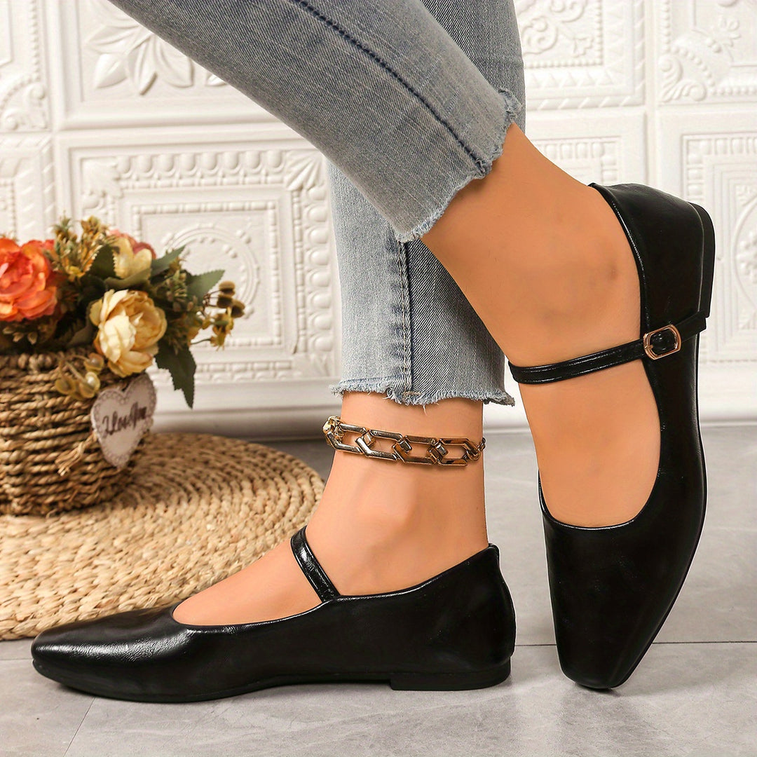 Retro Mary Jane Flats
