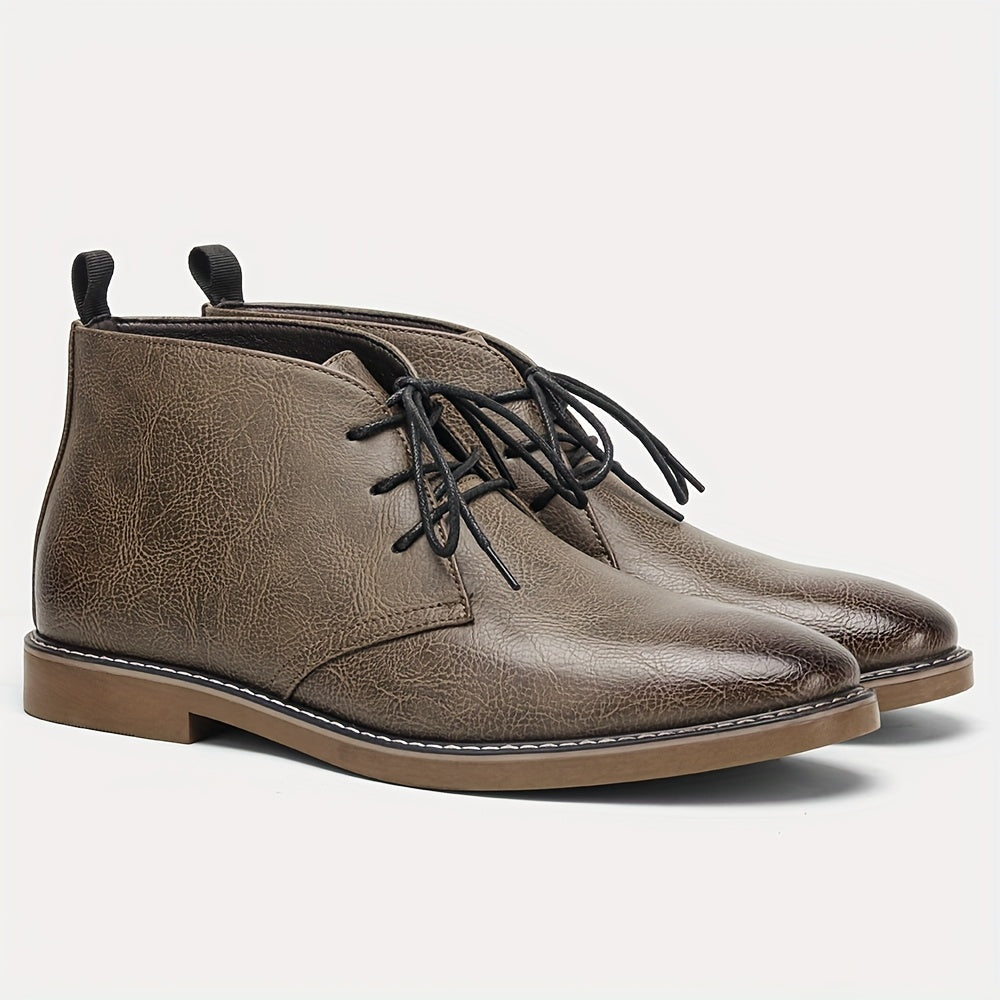 Vintage Solid Colour Ankle Boots