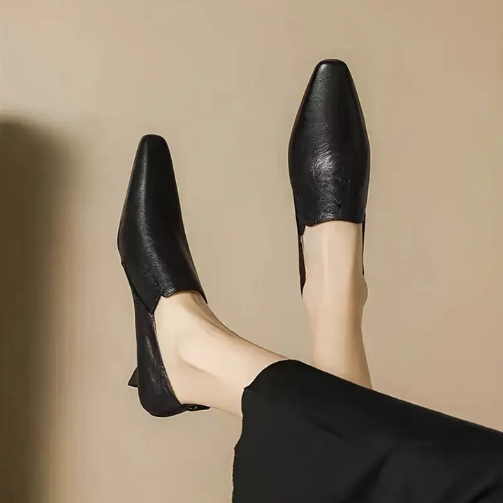 French Retro Low-heeled Shoes