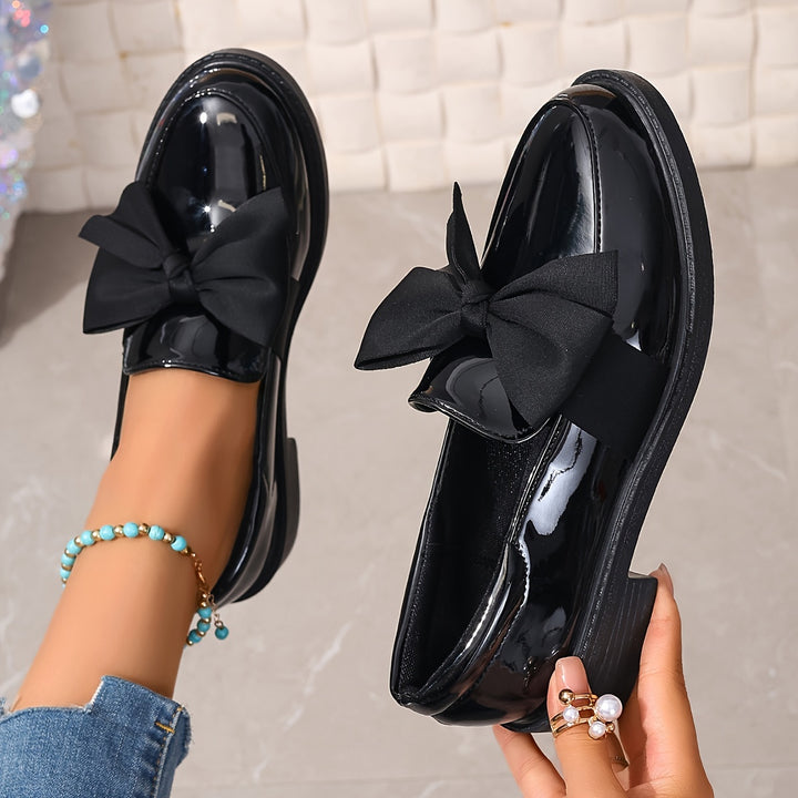 Women's Retro Bowknot Loafers
